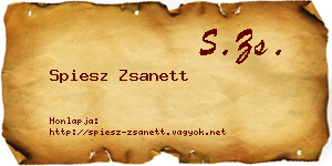Spiesz Zsanett névjegykártya