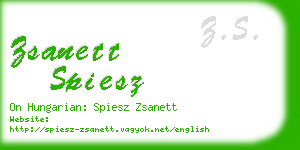 zsanett spiesz business card